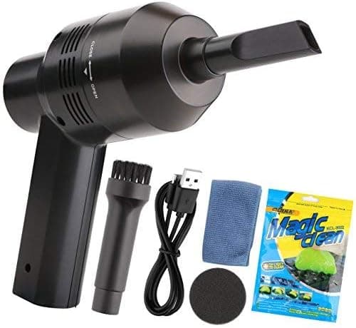 Keyboard Cleaner, USB Cordless Vacuum Cleaner, Powerful Rechargeable Mini Vacuum Cleaner Portable Vacuum Cleaner for PC, Hairs, Crumbs, Scrap, Pet House and Laptop (with Cleaning Gel Cloth)