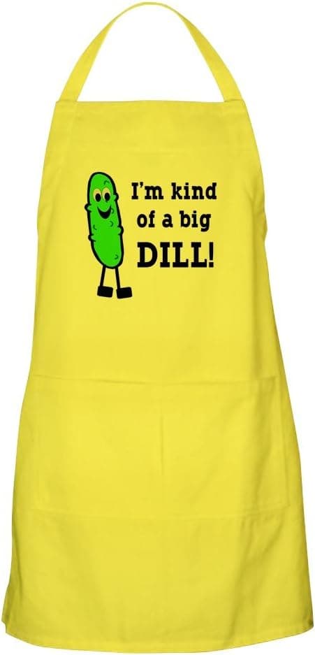 CafePress I'm Kind of A Big Dill Kitchen Apron with Pockets, Grilling Apron, Baking Apron