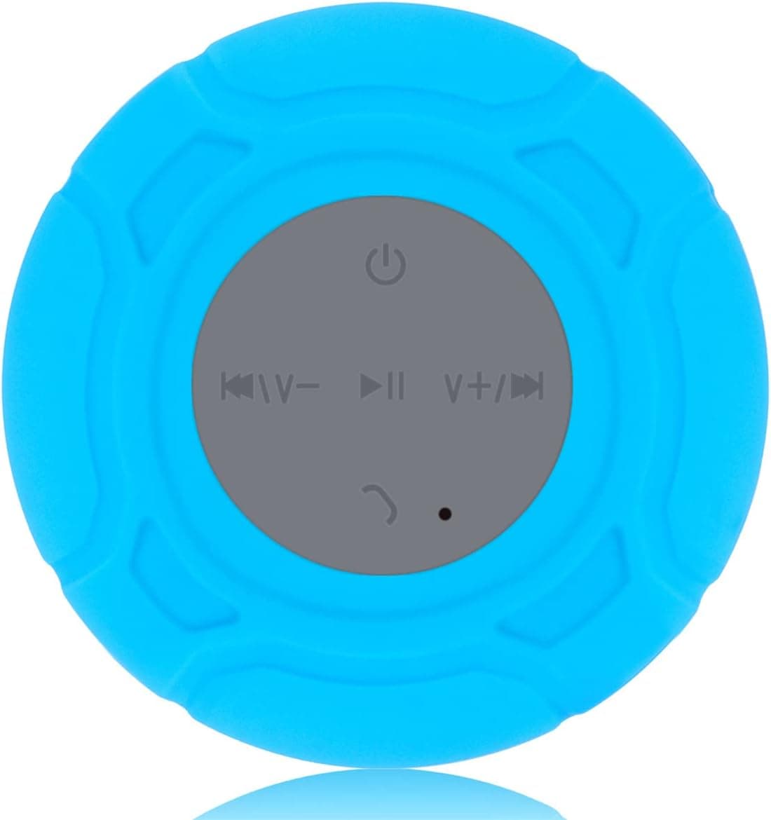 Bluetooth Shower Speaker Waterproof Wireless Mini Small Cute Portable Water Resistant Speaker Suction Cup, Built-in Mic Speakerphone for Kids, Husbands, Wife Gift Bathroom Kitchen Outdoor - Blue