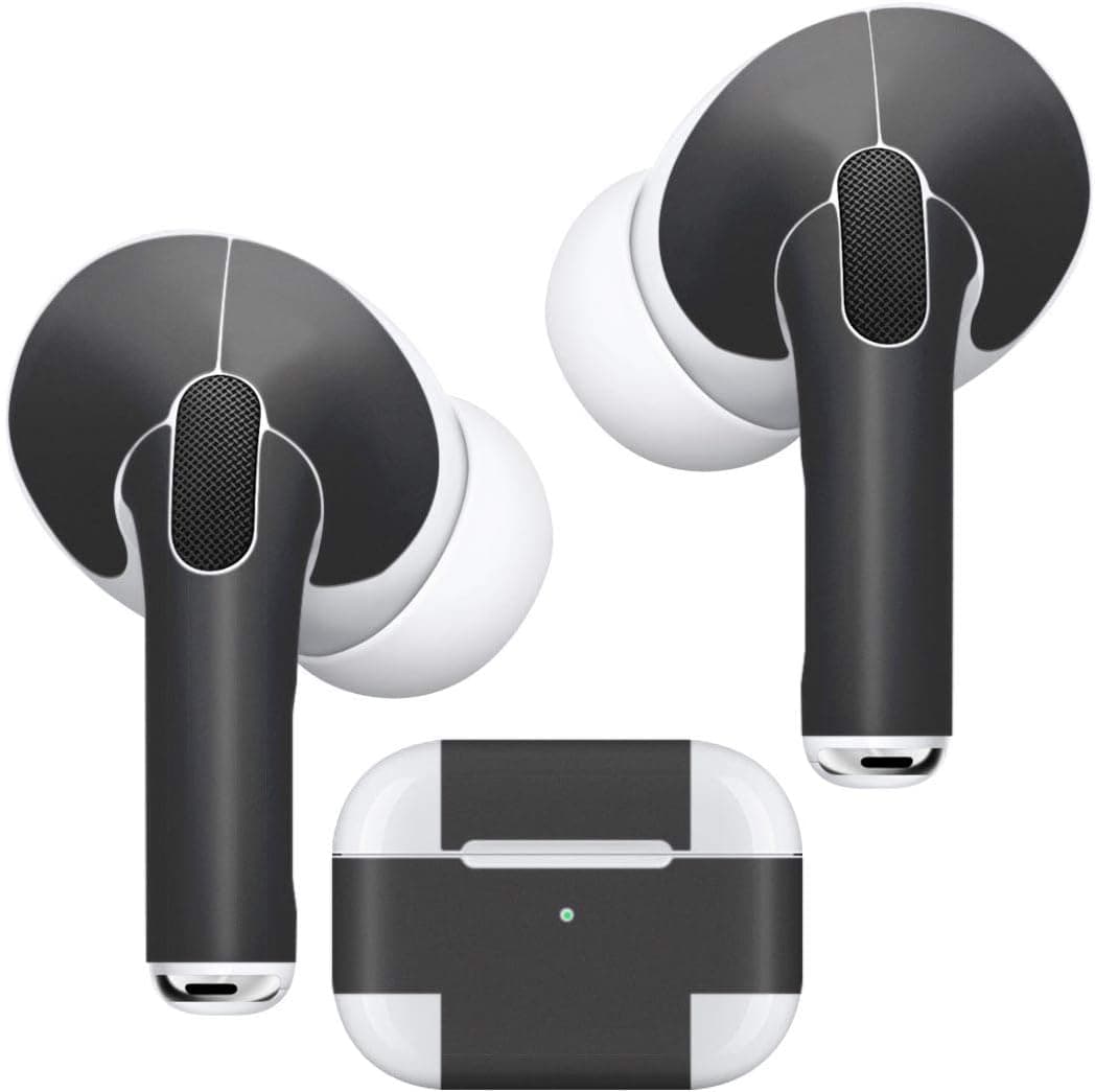 Airpods Pro Skin + Case Skin Apple Airpods Pro Skin Airpods StickerStylish Covers for Protection & Customization Compatible with AirPodsPro 012247 Gray Monochromatic Simple