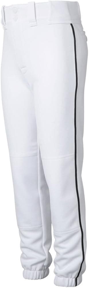 Easton Youth Plus Piped Pant White/Black S