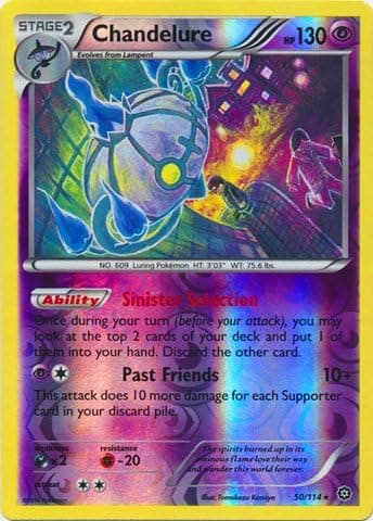 Pokemon - Chandelure (50/114) - XY Steam Siege - Reverse Holo