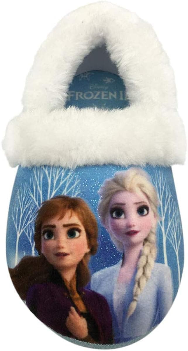 Disney Girl's Frozen Anna and Elsa Plush Slipper