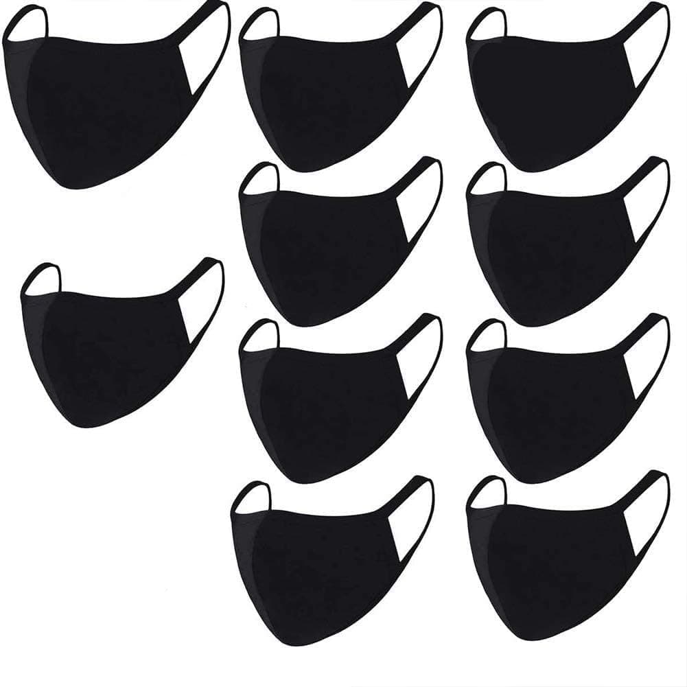 10pcs Fashion Washable And Reusable Cloth Facial Covering, Reusable Fabric Cloth, Suitable For Men And Women (10PCS)