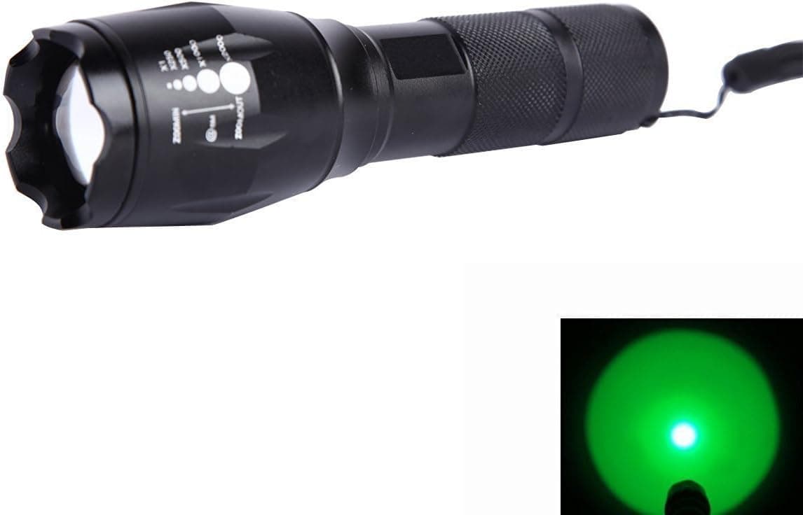 WINDFIRE New Scalable Zoomable 1 Mode 2000 Lumens LED Waterproof Flashlight Tactical Torch Glim Lantern Light Coyote Hog Hunting Light for Fishing Caving and Emergency use
