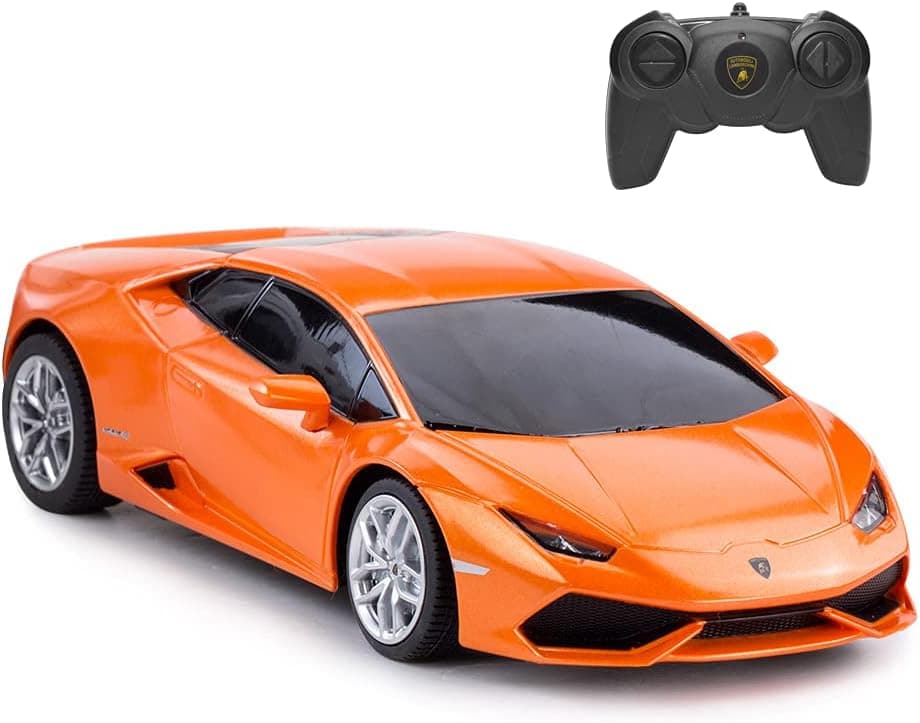 RASTAR Remote Control Car | 1:24 RC Lamborghini HURACÁN LP610-4 Toy Car Model Vehicle, Orange
