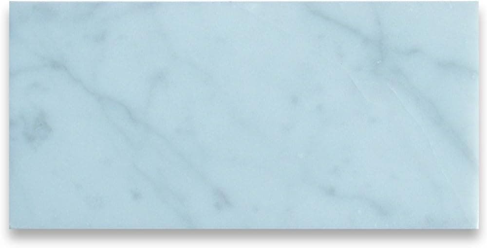 Carrara White Italian Carrera Marble Subway Tile 3 x 6 Polished