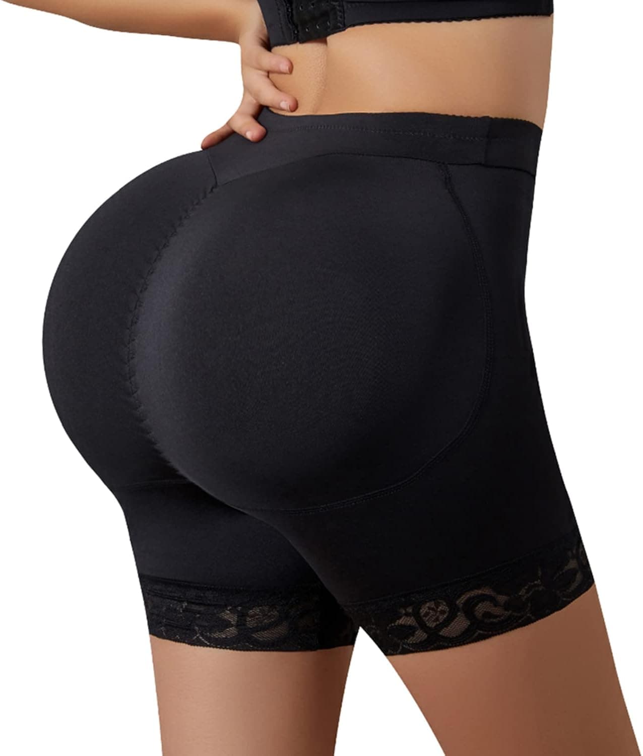 WEICHENS Women Bigger Butt Enhancer Butt Lifter Padded Lace Shapewear Control Panties Seamless Thicker Fake Buttock Underwear