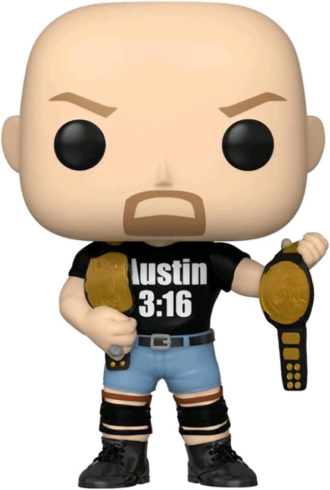 Funko Pop! WWE 7/11 Exclusive Stone Cold Steve Austion (2 Belts) #89 w/ Free Acrylic Case