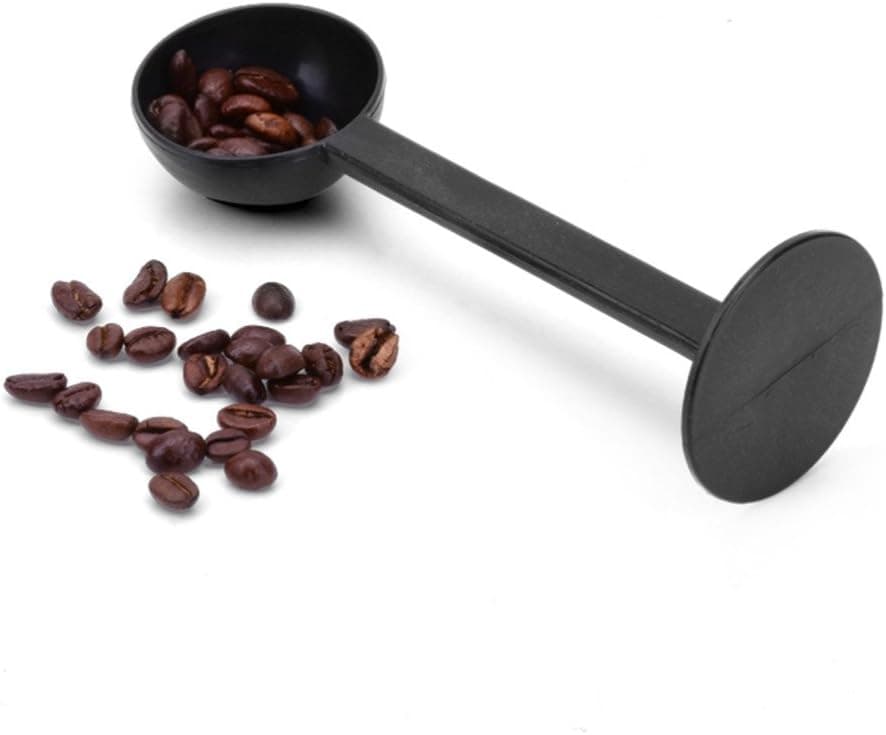 Lautechco 10g Espresso Coffee Measuring Spoon Plastic Coffee Scoop for Ground Coffee Tea Salt with Pressed Bottom 5.9x1.9inch