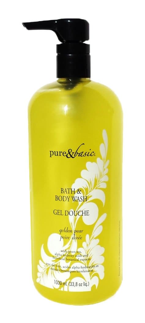Pure & Basic Golden Pear Bath & Body Wash – 33.8 fl. oz. (1000 ml)