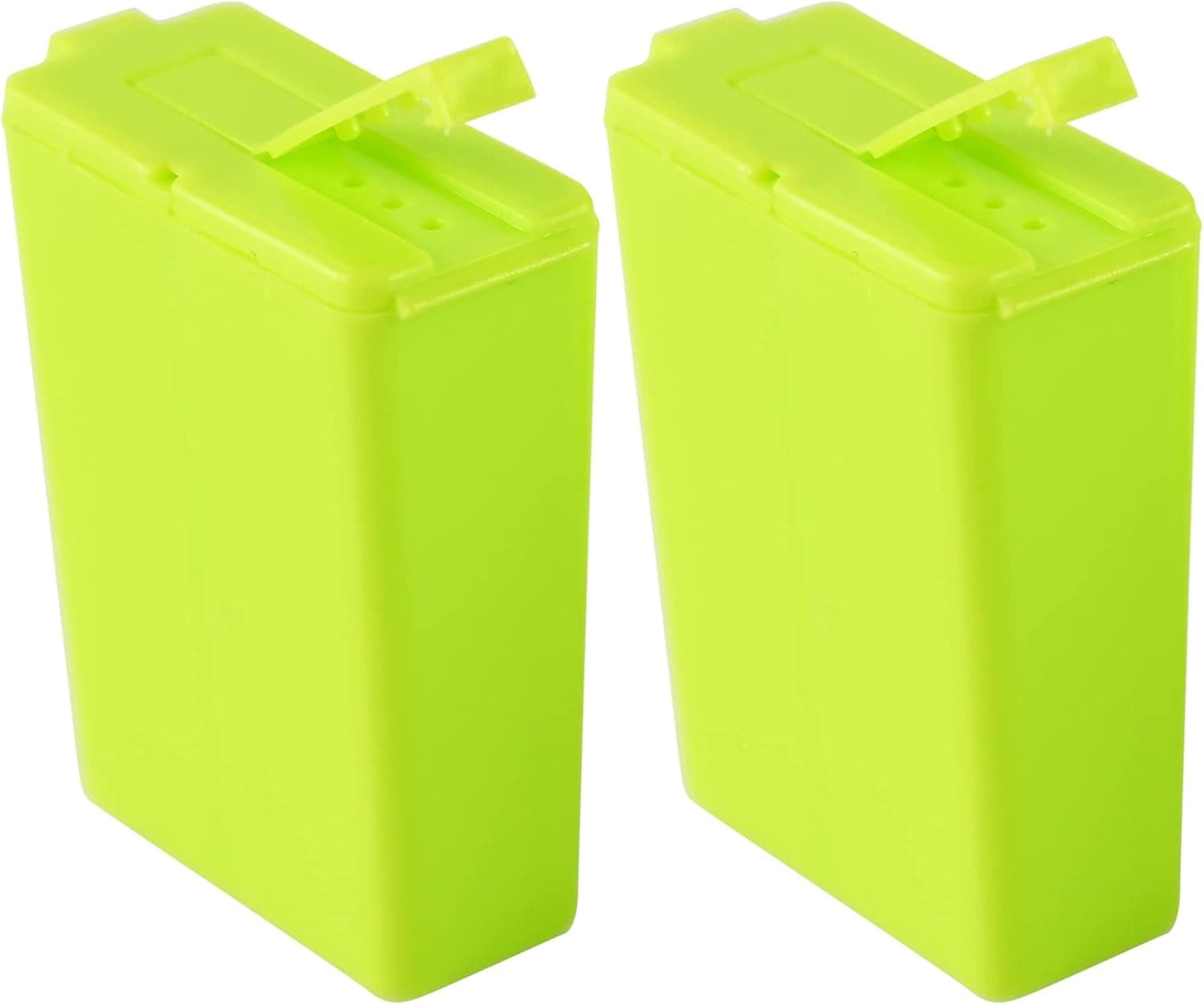 HOME-X Pocket Salt and Pepper Shaker, Dual Seasoning Container, Set of 2-2” L x 1 ½” W x ¾”H, Green