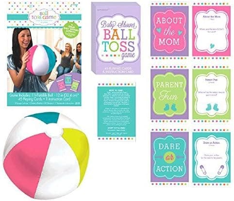 amscan Delightful Question Ball Game Baby Shower Party Novelty Favors, 12", Multi