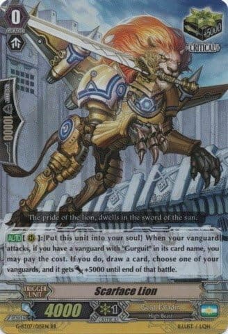 Cardfight!! Vanguard TCG - Scarface Lion (G-BT07/013EN) - G Booster Set 7: Glorious Bravery of Radiant Sword