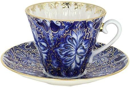 Lomonosov Porcelain Tea Set 2 pc Cup and Saucer Heathbirds 7.95 oz/235 ml