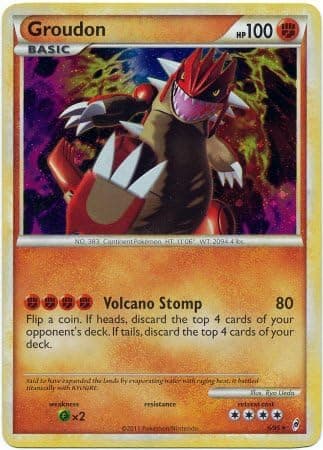 Pokemon - Groudon (6/95) - Call of Legends - Holo
