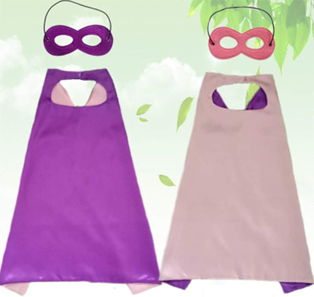 Beacone Hero Capes and Mask for Kids Role Playing Halloween Costumes Birthday Party Dress up