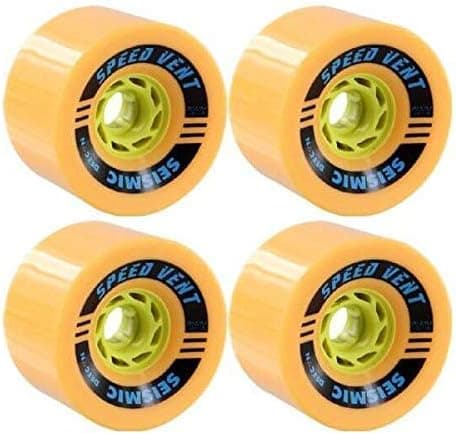 Seismic Skate Systems Speed Vent Mango Defcon Skateboard Wheels - 85mm 78.5a (Set of 4)