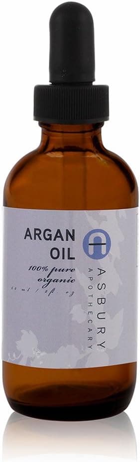 Asbury Apothecary 100% Pure and Certified Organic Argan Oil 2 Ounces