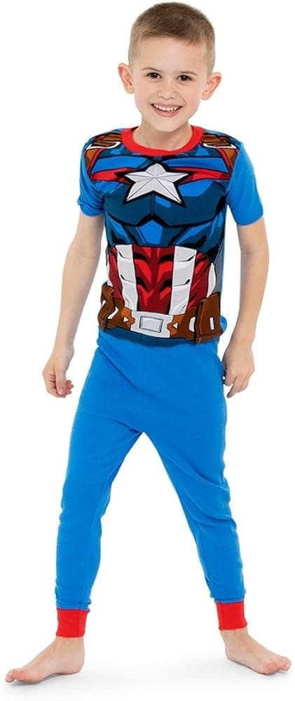 Marvel Boys' Avengers Snug Fit Cotton Pajamas