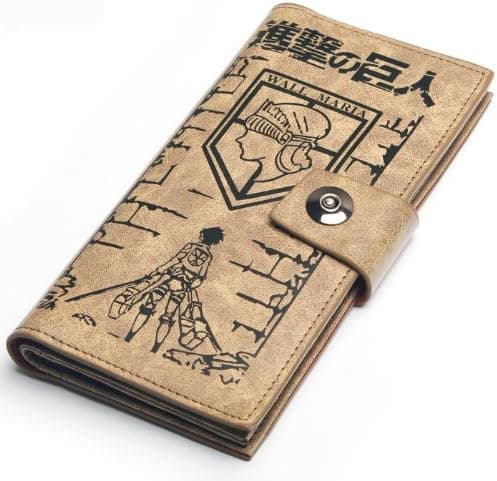 Akezone Brand New Attack on Titan Shingeki No Kyojin Leather Bag Purse Wallet