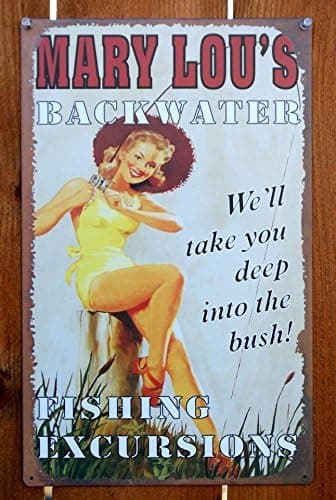 Mary Lou's Backwater Sign