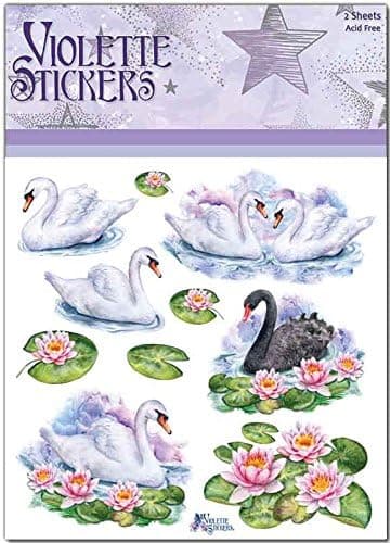 Violette Stickers Swans