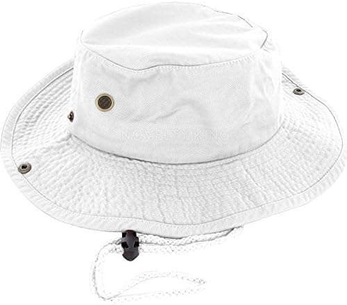 DealStock 100% Cotton Boonie Fishing Bucket Men Safari Summer String Hat Cap
