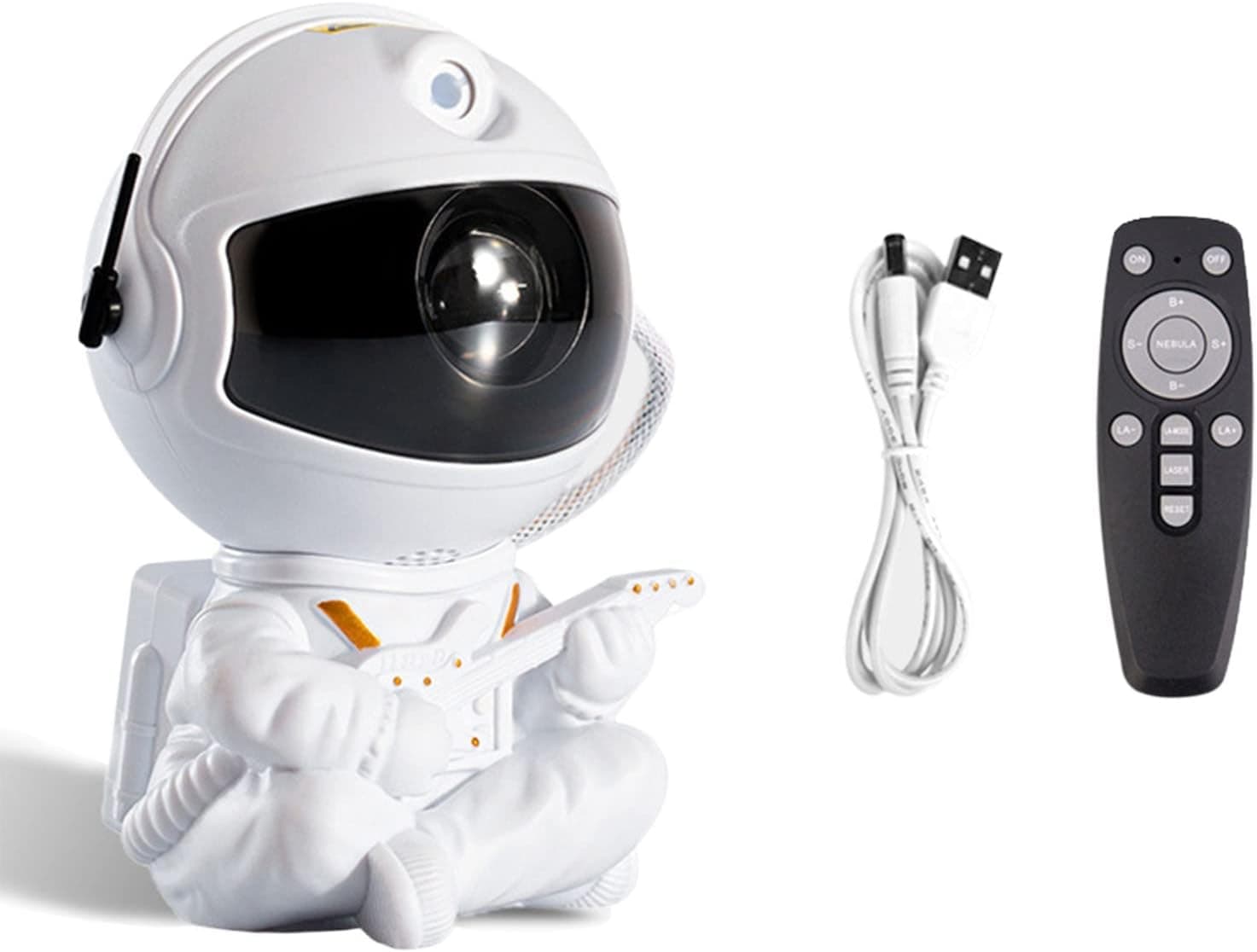 VYOFLA Astronaut Light Projector - [New-Upgrade] Astronaut Starry Projector with Remote Control - Starry Ceiling Projector for Kids Adults Bedroom & Home Cinema (White Guitar)