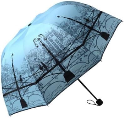 Fei Nuo Petty Cabin Bridge Design Elegant Anti-UV Sun Umbrella Triple Folding UV Protected Parasol