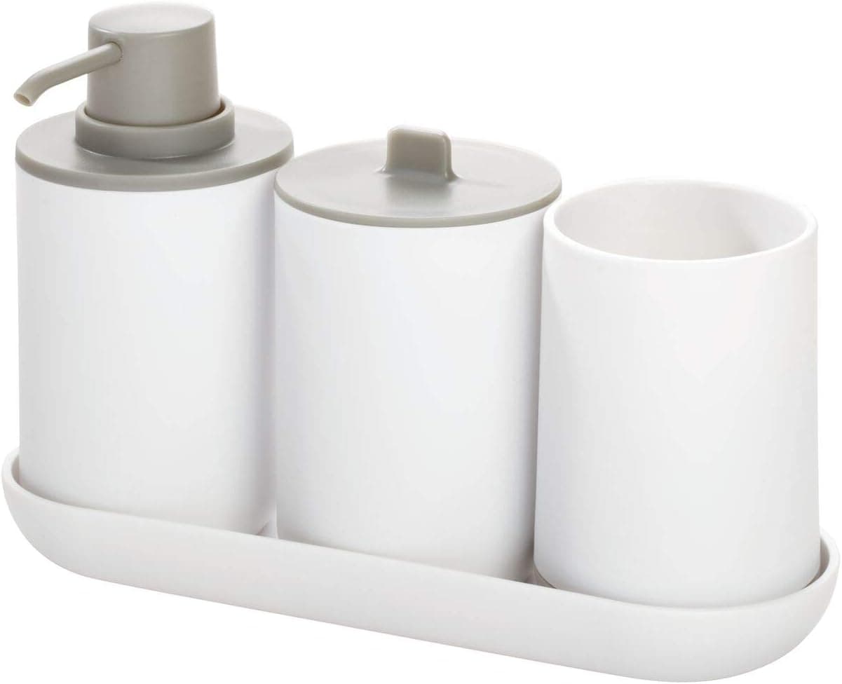 iDesign 28732 Cade Bathroom Accessory, 4 Piece Set