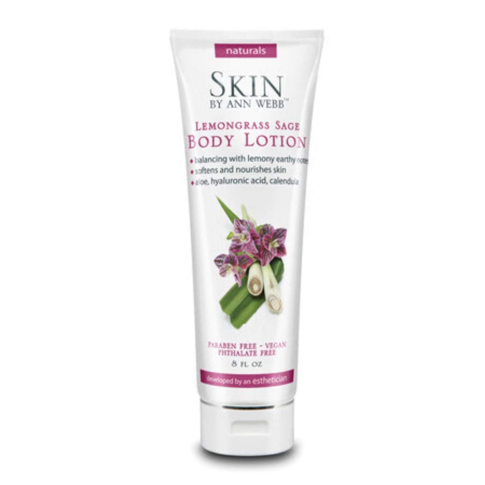Skin by Ann Webb Body Lotion, Lemongrass Sage, 8 Fluid Ounce