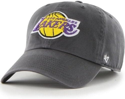 NBA Los Angeles Lakers Men's Clean Up Cap, Charcoal, One Size