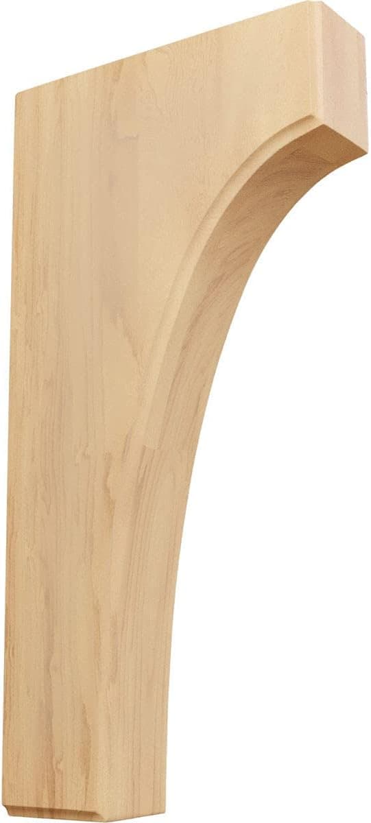 Ekena Millwork BKTW02X06X12CVRO Clarksville Wood Brackets, 1 3/4"W x 6"D x 12"H , Red Oak