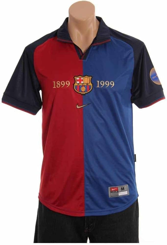 Nike FC Barcelona Short Sleeve CENTENIAL 1999 Jersey [Storm Blue] (S)