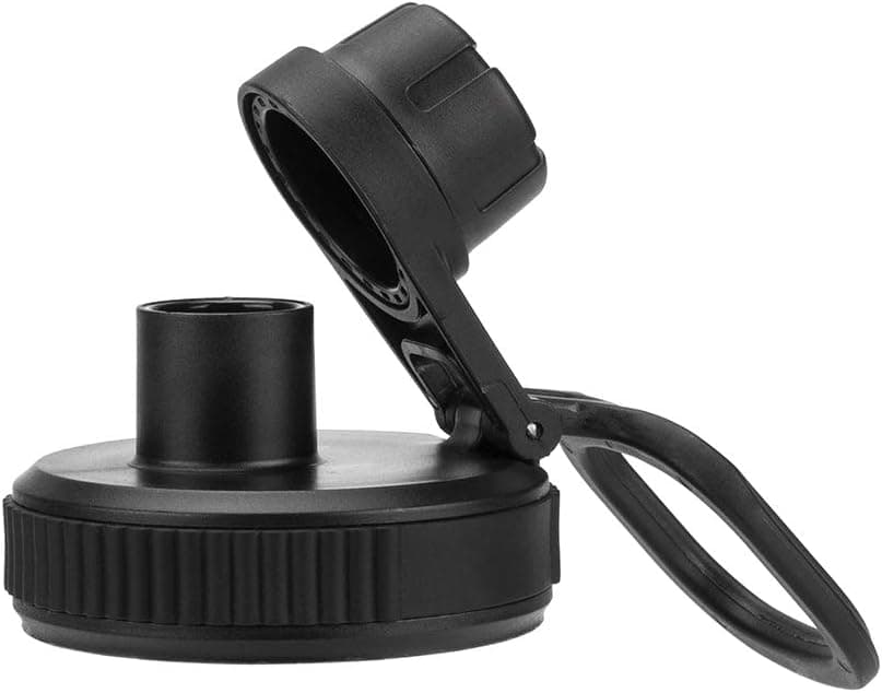 WISH Wide Mouth Lid for Hydro Flask Takeya Water Bottles, 2.28 Inch Spout Lid Fits Wide Mouth Bottles (Black)