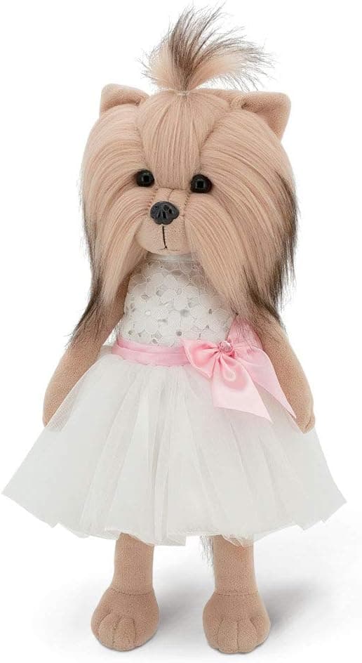 Wise Elk Lucky Yoyo: Elegance Puppy Stuffed Animal, Dress Up Stuffed Puppy for Kids from 3 Year, Stuffed Animal Dog for Any Dog Lover, Stuffed Toy York for Girls.