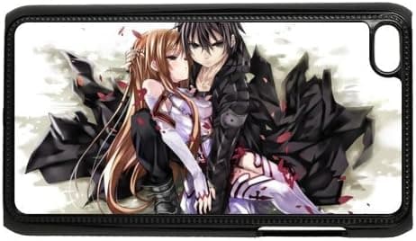 Vcase-018 TV Cartoon "Sword Art Online" Asuna and Kirito Hard Printed Case Protector for iPod Touch 4/4G /4th Generation