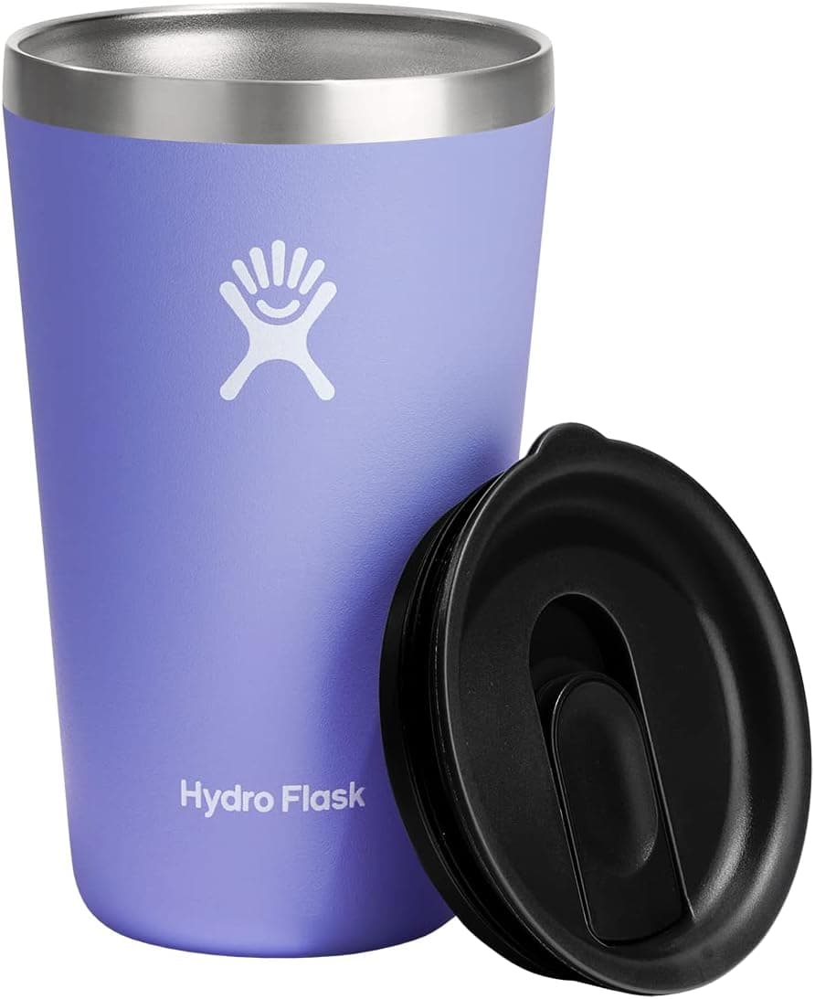 Hydro Flask All Around Tumbler - Stainless Steel Reusable Insulated Travel Drinking Cup Water Bottle with Lid