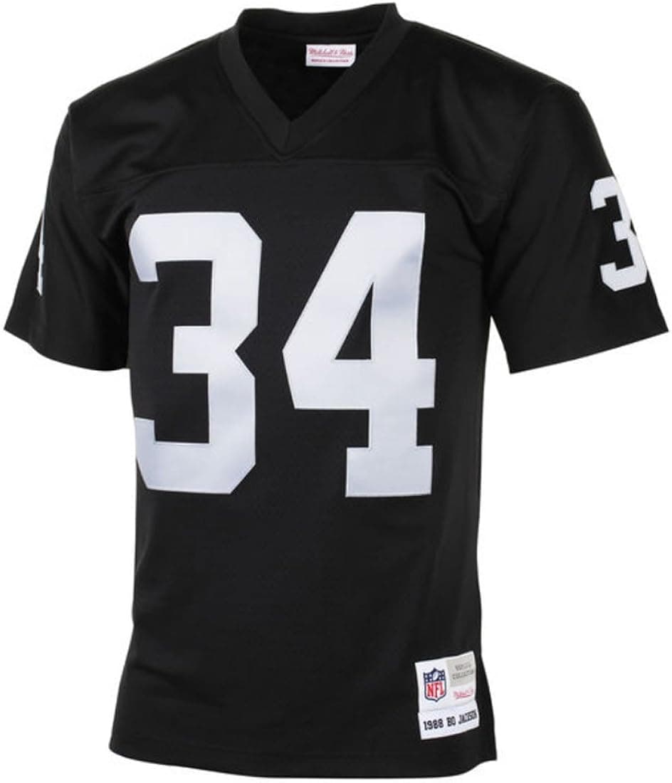 Mitchell & Ness Bo Jackson Los Angeles Raiders Black Throwback Jersey 5X-Large