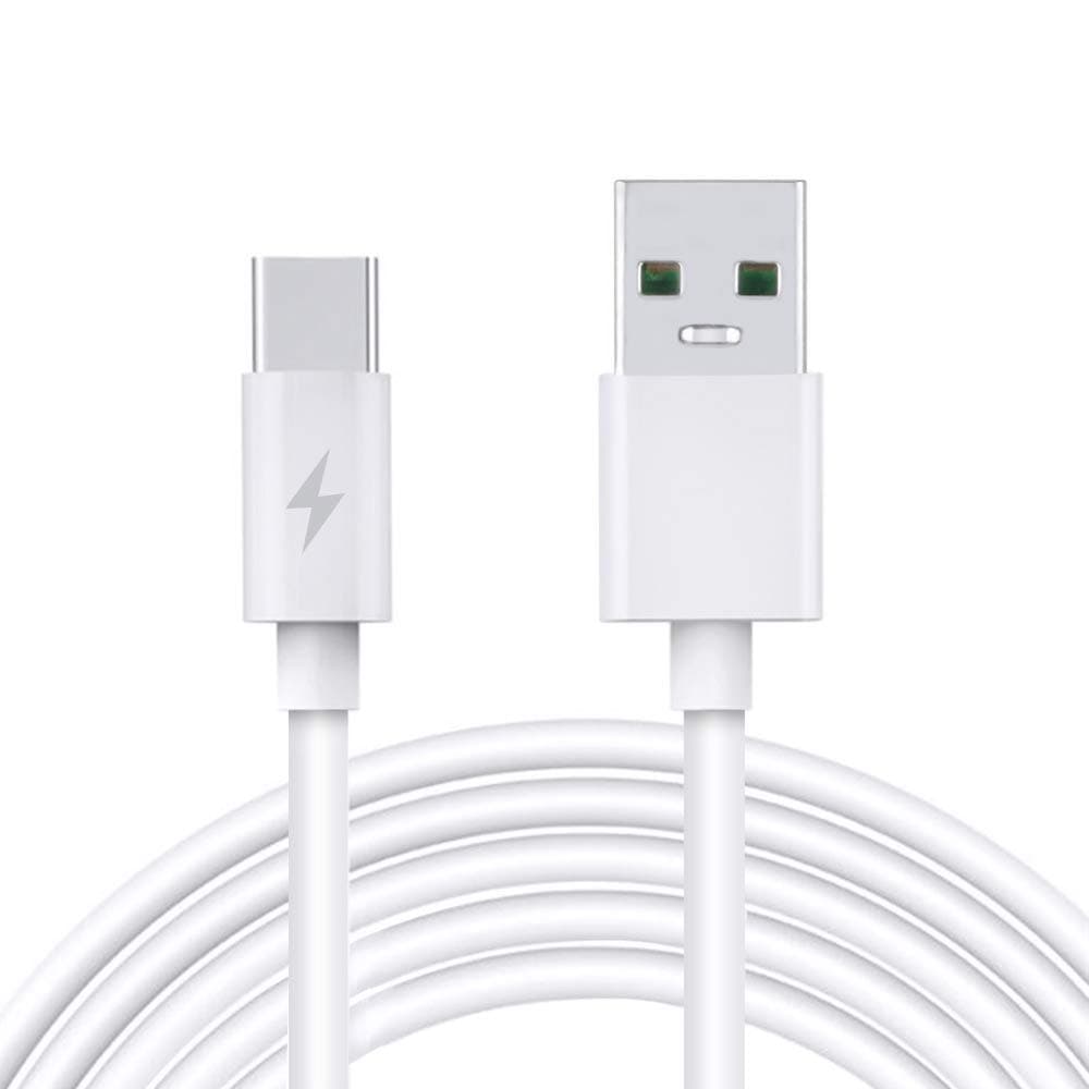 SapplySource 3.3ft White 5A Fast USB-C Type-C Charger Charging Cable Cord for ATT ZTE Trek 2 Trek2 HD K88 Tablet Power Data Sync Cable Lead