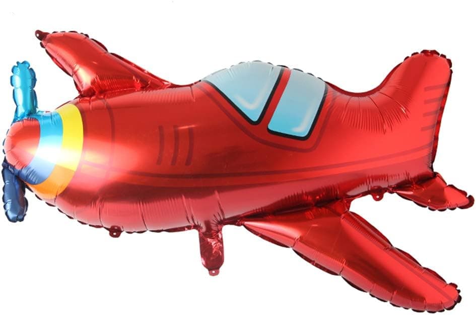 Big Toy Car Foil Ballon Kids Baby Shower Boy Tank Plane Ambulance Bus Fire Truck Birthday Party Decoration Train Cars Balloons (Plane)