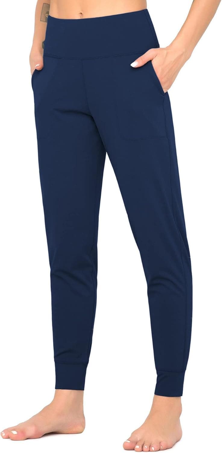 Wjustforu Women's High Waist Joggers Sweatpants Lightweight & Comfortable Yoga Pants with Pockets