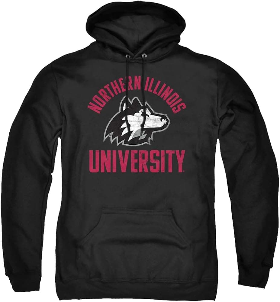 Northern Illinois University Official Niu Huskies Logo Unisex Adult Pull-Over Hoodie