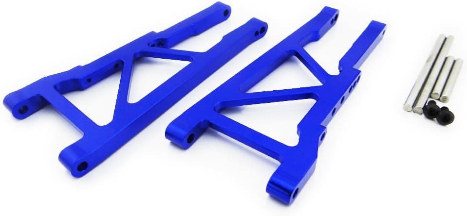 Stampede 4x4 1:10 Aluminum Alloy Rear Lower Arm Hop Up Upgrade, Blue by Atomik RC - Replaces Part 3655X