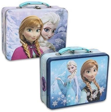 Disney Frozen Embossed Tin Lunch Box Set of 2