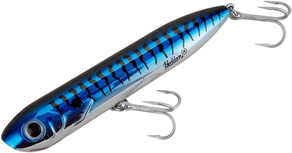 Heddon Chug'N Spook Lures, Mackerel, 4.875-Inch