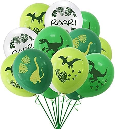 MYCX 16pcs Dinosaur Birthday Party Balloon 12inch Latex Dinosaurs Balloons for Dinosaur Party Decorations Supplies