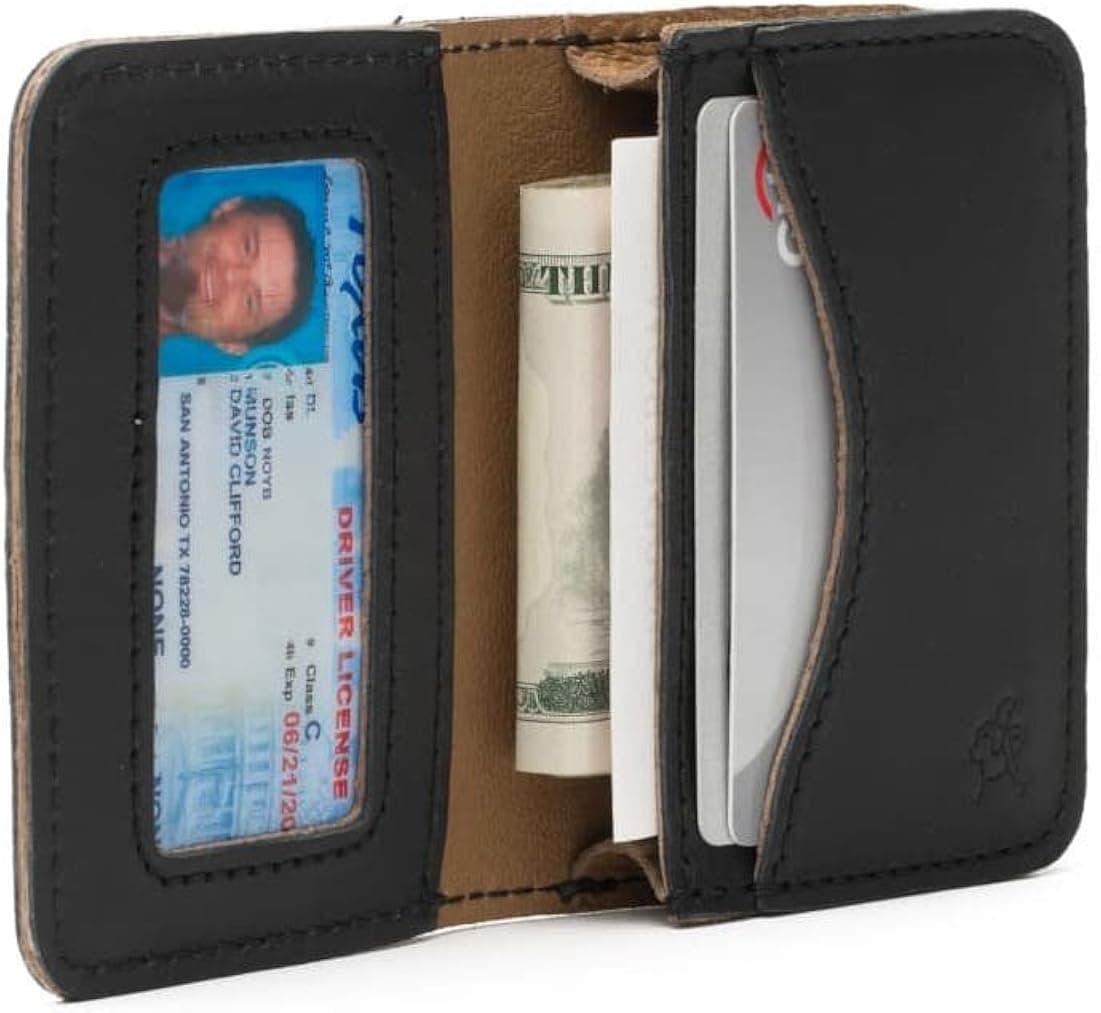 Saddleback Leather Co. RFID-Shielded Full Grain Leather Bifold Pouch Wallet for Men Includes 100 Year Warranty