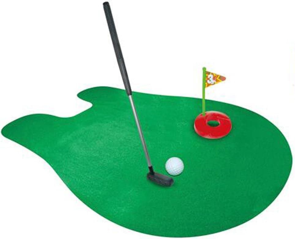 Renashed Toilet Game Golf Mini Golf Training Mat Potty Putter Toilet Sport